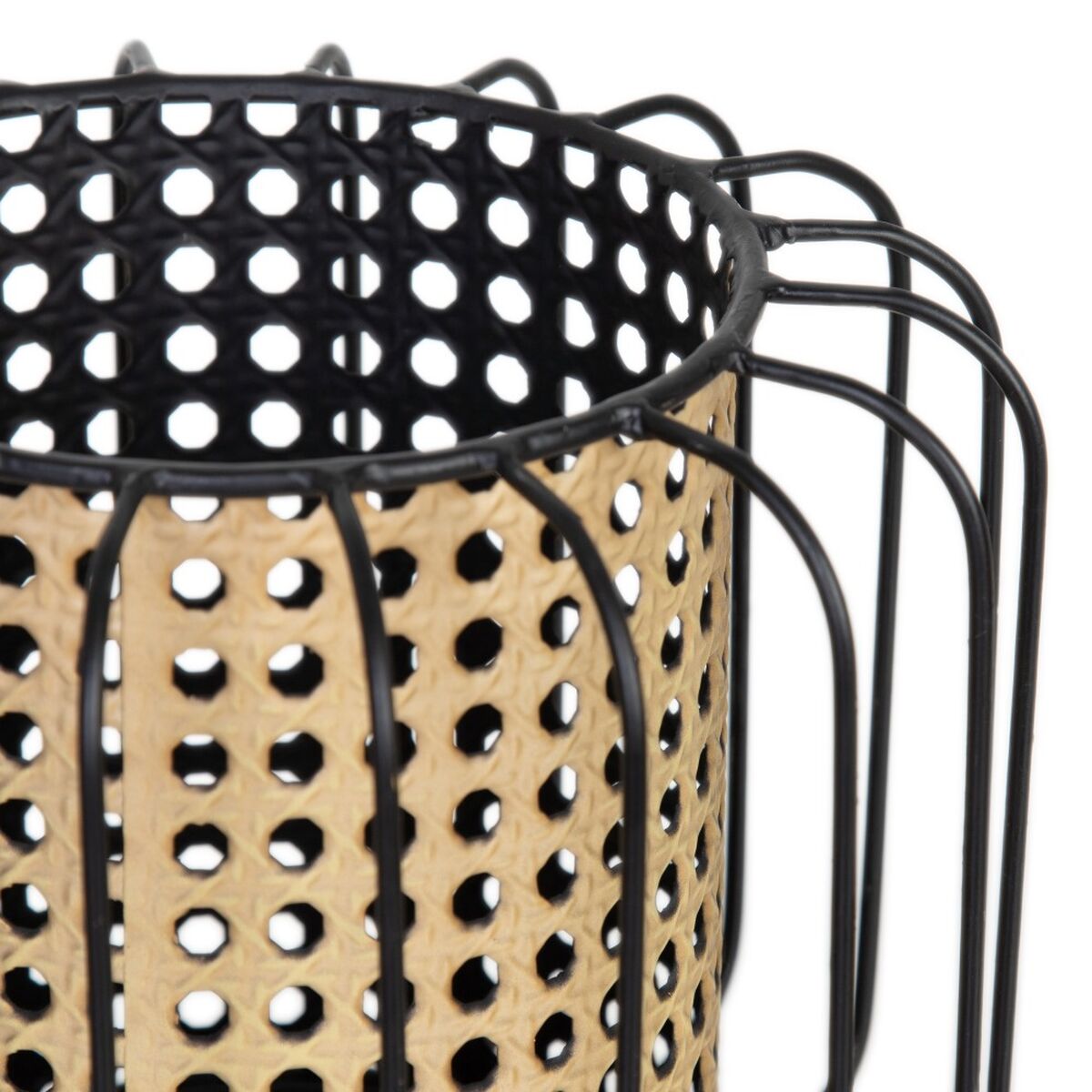 Подсвечник 21,5 x 21,5 x 19 cm Натуральный Чёрный Металл-2