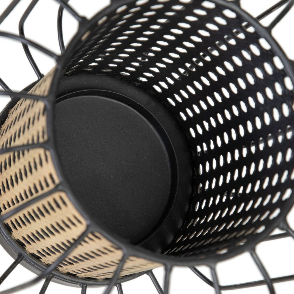 Подсвечник 21,5 x 21,5 x 19 cm Натуральный Чёрный Металл-3