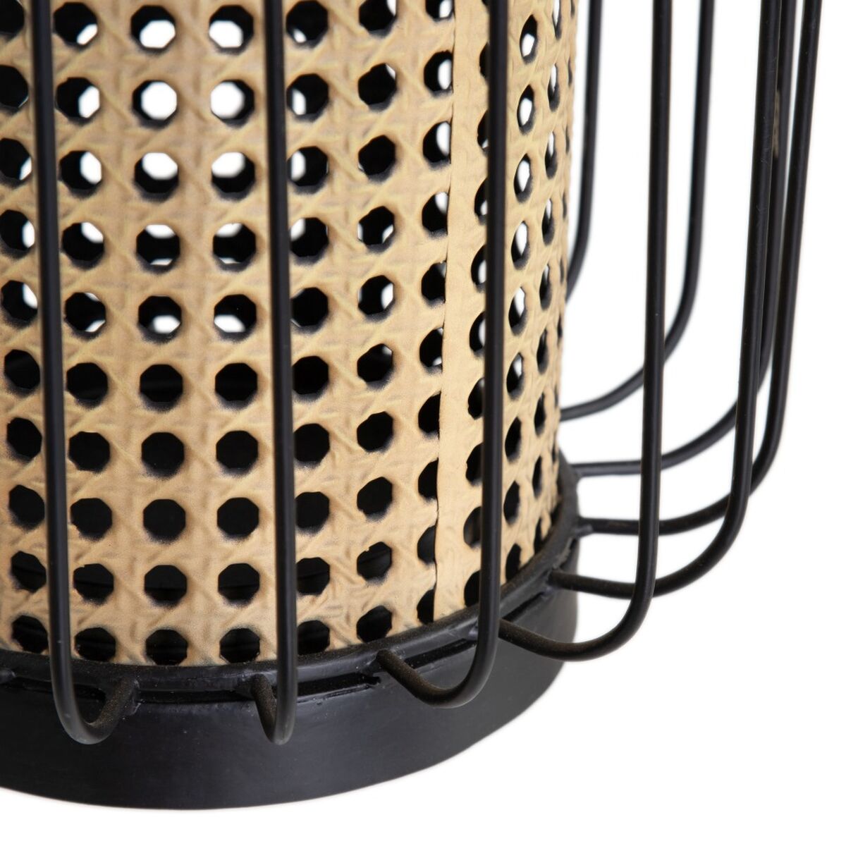 Подсвечник 21,5 x 21,5 x 19 cm Натуральный Чёрный Металл-4