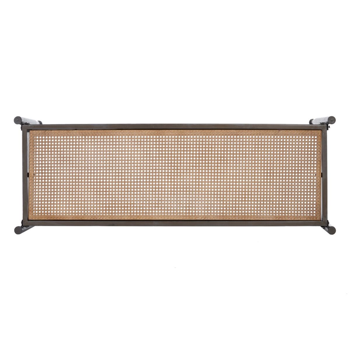 Мебель для прихожей MALENA 126 x 45 x 71 cm Стеклянный Натуральный Чёрный Металл-3