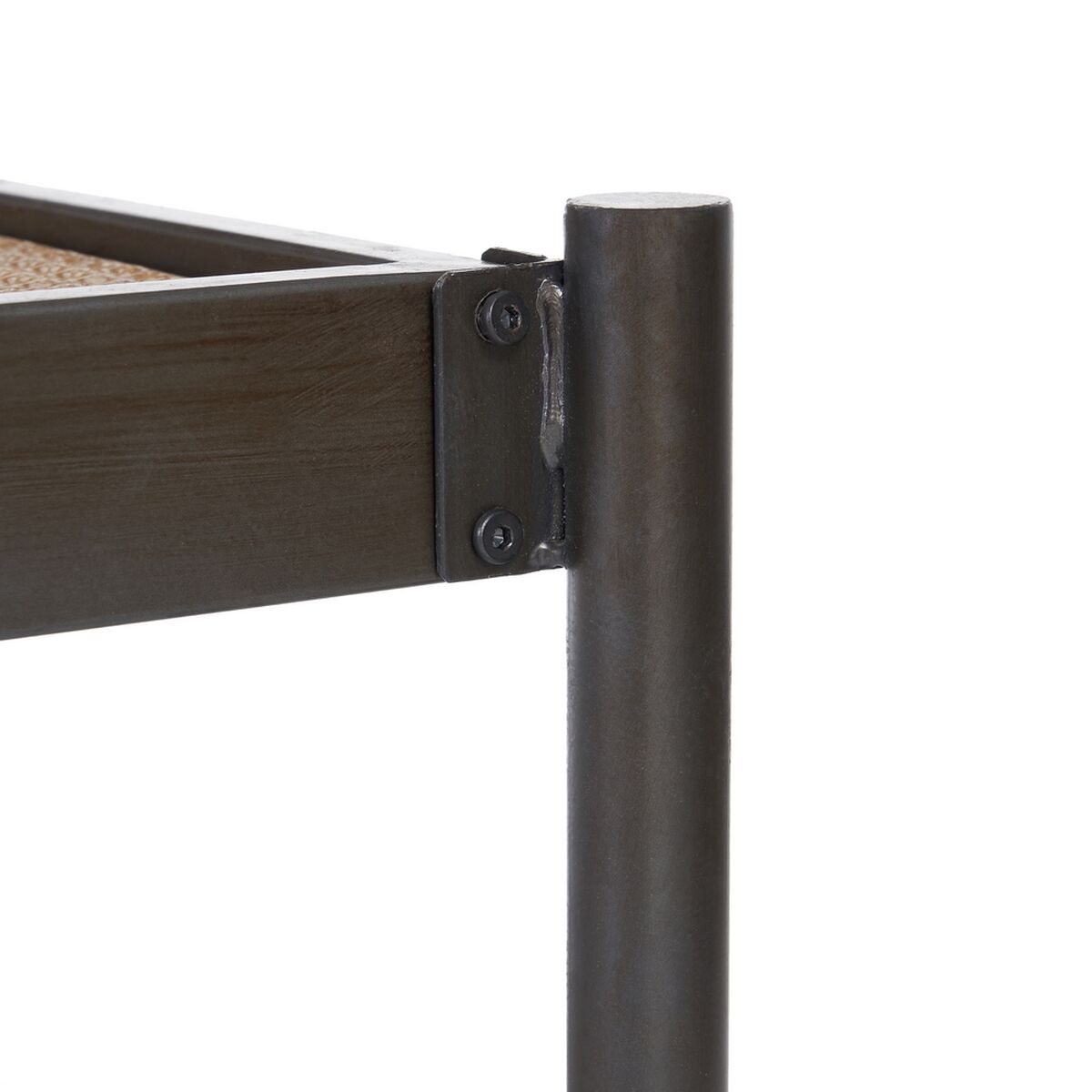 Мебель для прихожей MALENA 126 x 45 x 71 cm Стеклянный Натуральный Чёрный Металл-4