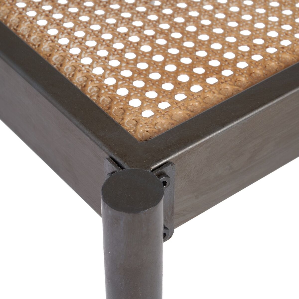 Мебель для прихожей MALENA 126 x 45 x 71 cm Стеклянный Натуральный Чёрный Металл-6