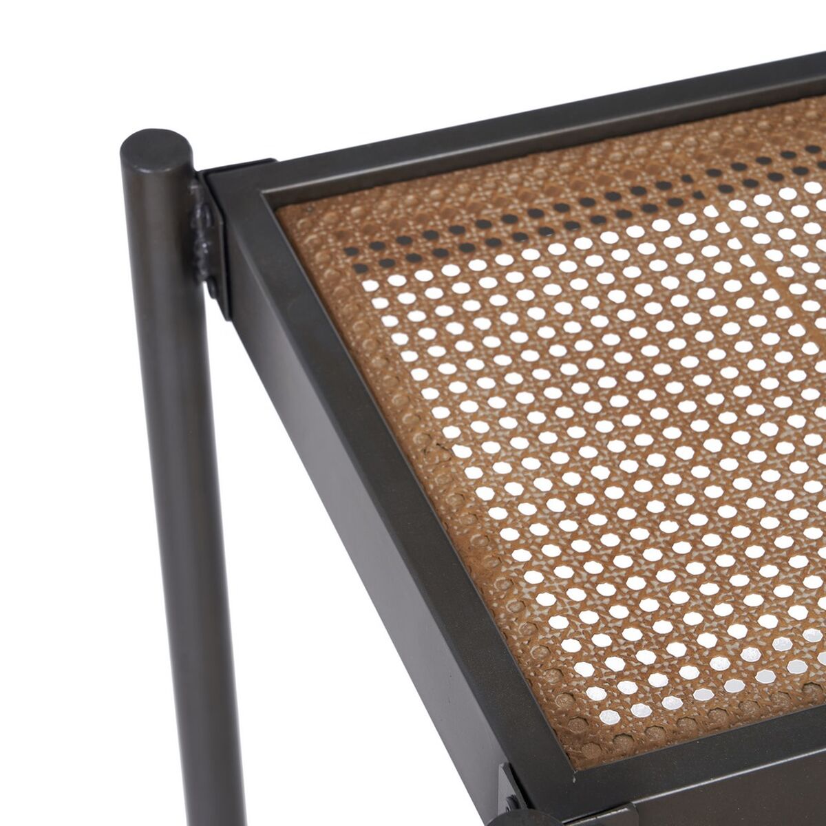 Мебель для прихожей MALENA 126 x 45 x 71 cm Стеклянный Натуральный Чёрный Металл-7