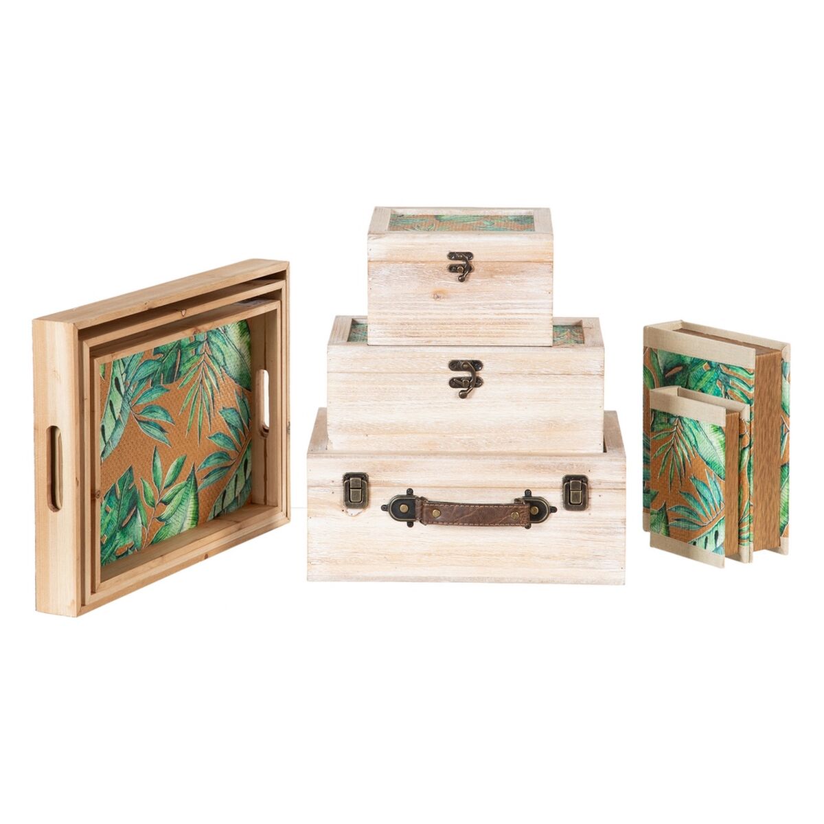 Truhe 34,5 x 24 x 14 cm Rattan ZMS-2