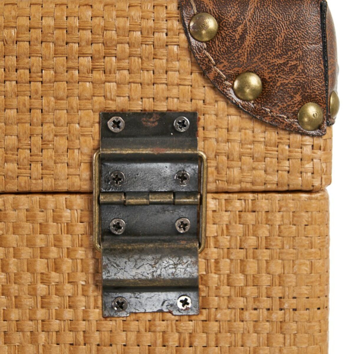 Набор сундуков 70 x 38 x 35 cm ротанг DMF (3 Предметы)-3