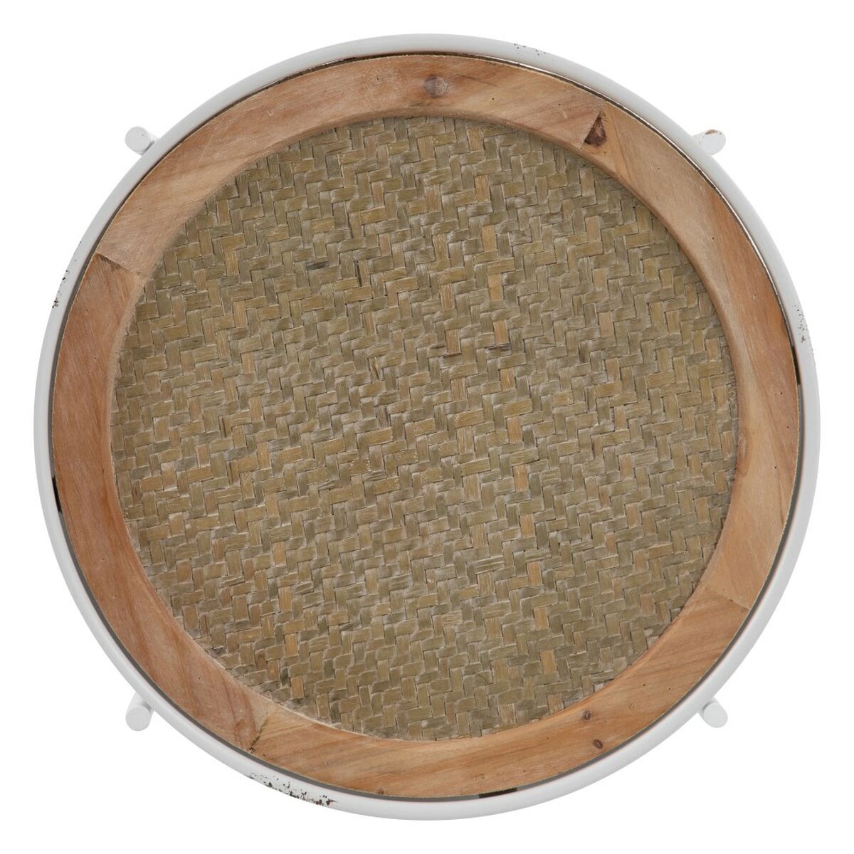 Қосалқы үстел 40 x 40 x 62 см Ақ металл-2