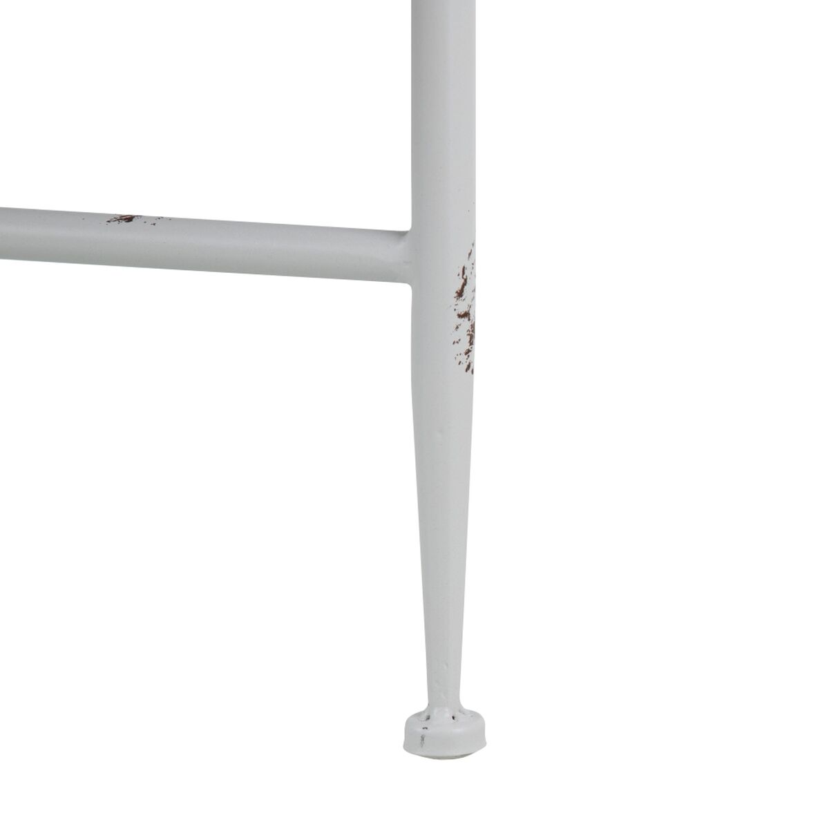 Қосалқы үстел 40 x 40 x 62 см Ақ металл-3
