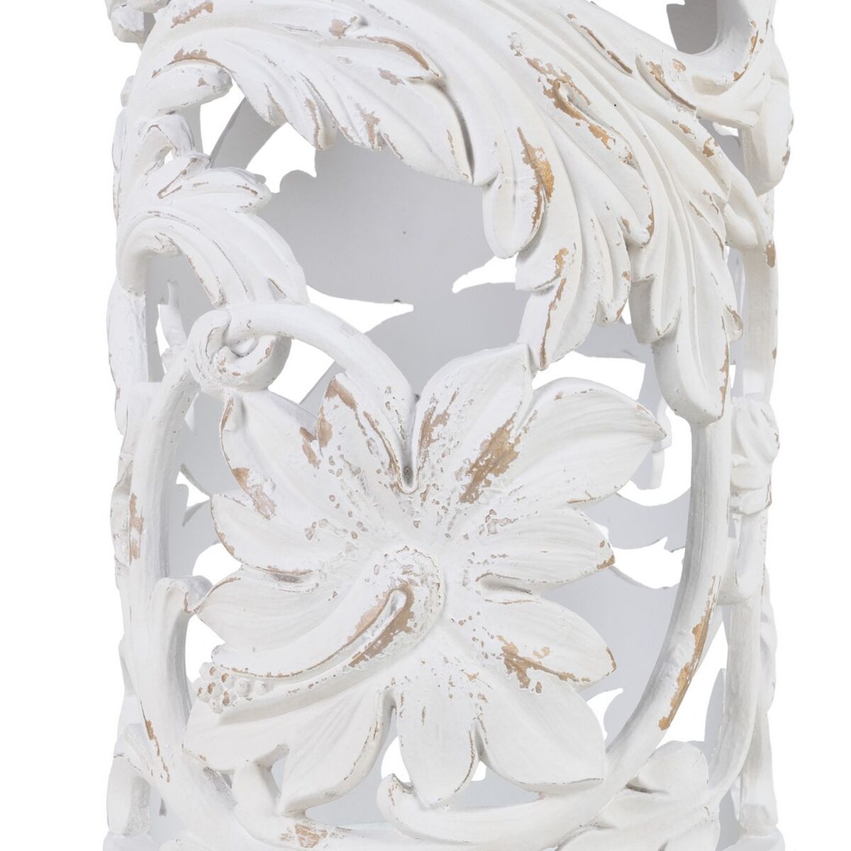 Вспомогательный стол 42 x 42 x 56 cm Натуральный Деревянный Белый-8