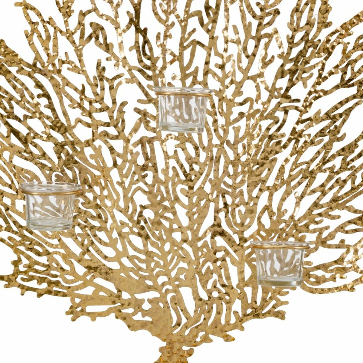 Подсвечник 48 x 12 x 50 cm Позолоченный Металл-4