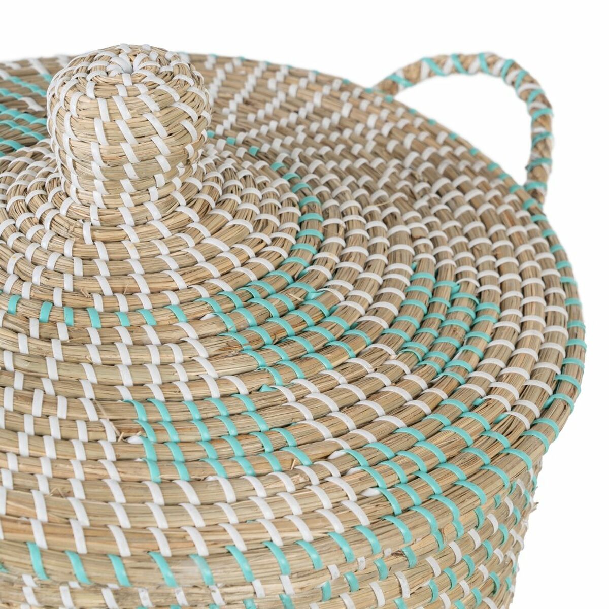 Набор корзин Натуральный Серый Натуральное волокно 38 x 38 x 58 cm (2 Предметы)-7