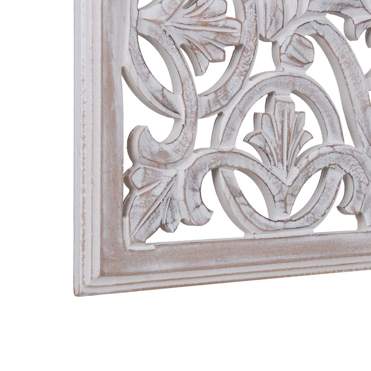 Decoración de pared Blanco 90 x 1 x 90 cm DMF-3