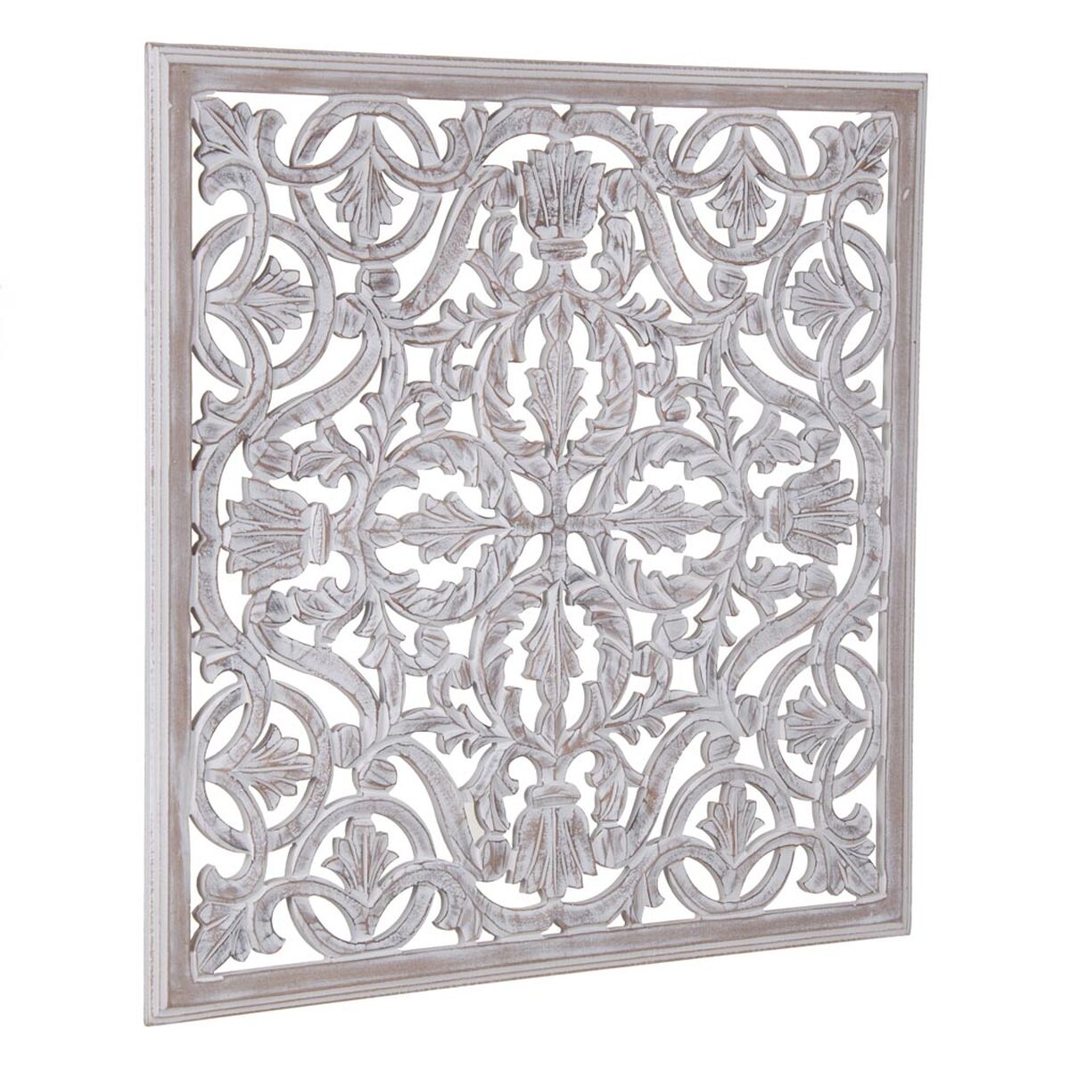 Decoración de pared Blanco 90 x 1 x 90 cm DMF-6