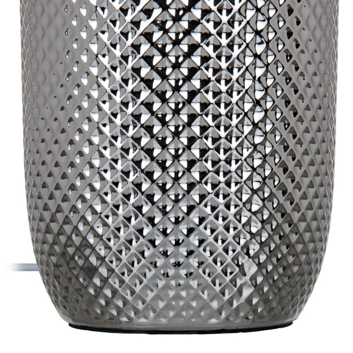 Настольная лампа Бежевый Серебристый Холст Керамика 60 W 220 V 240 V 220-240 V 30 x 30 x 48 cm-4