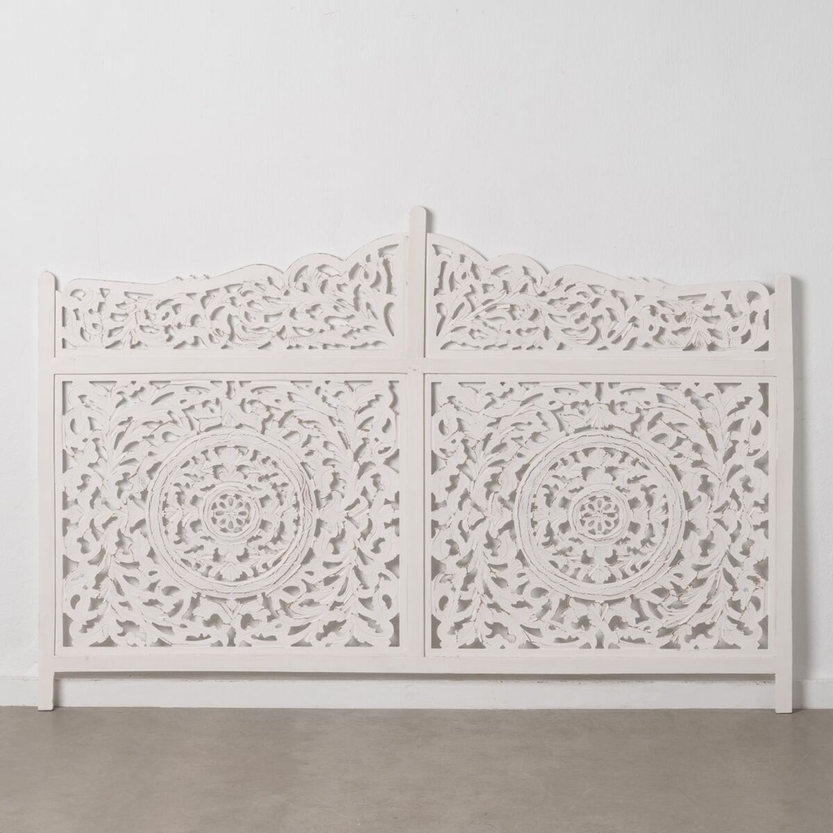 Testa letto 180 x 123 cm Bianco legno DMF