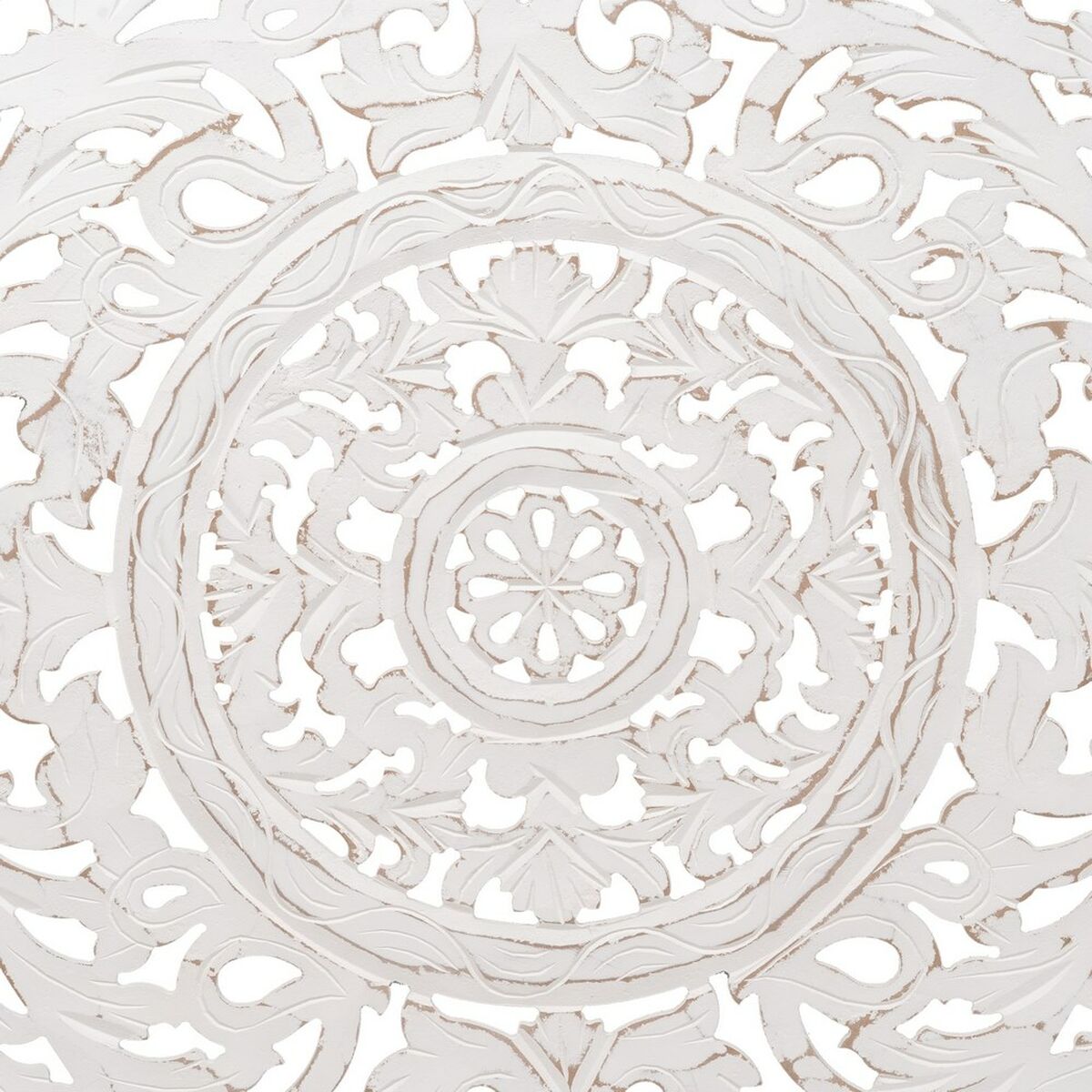 Изголовье кровати 180 x 123 cm Деревянный Белый DMF-5