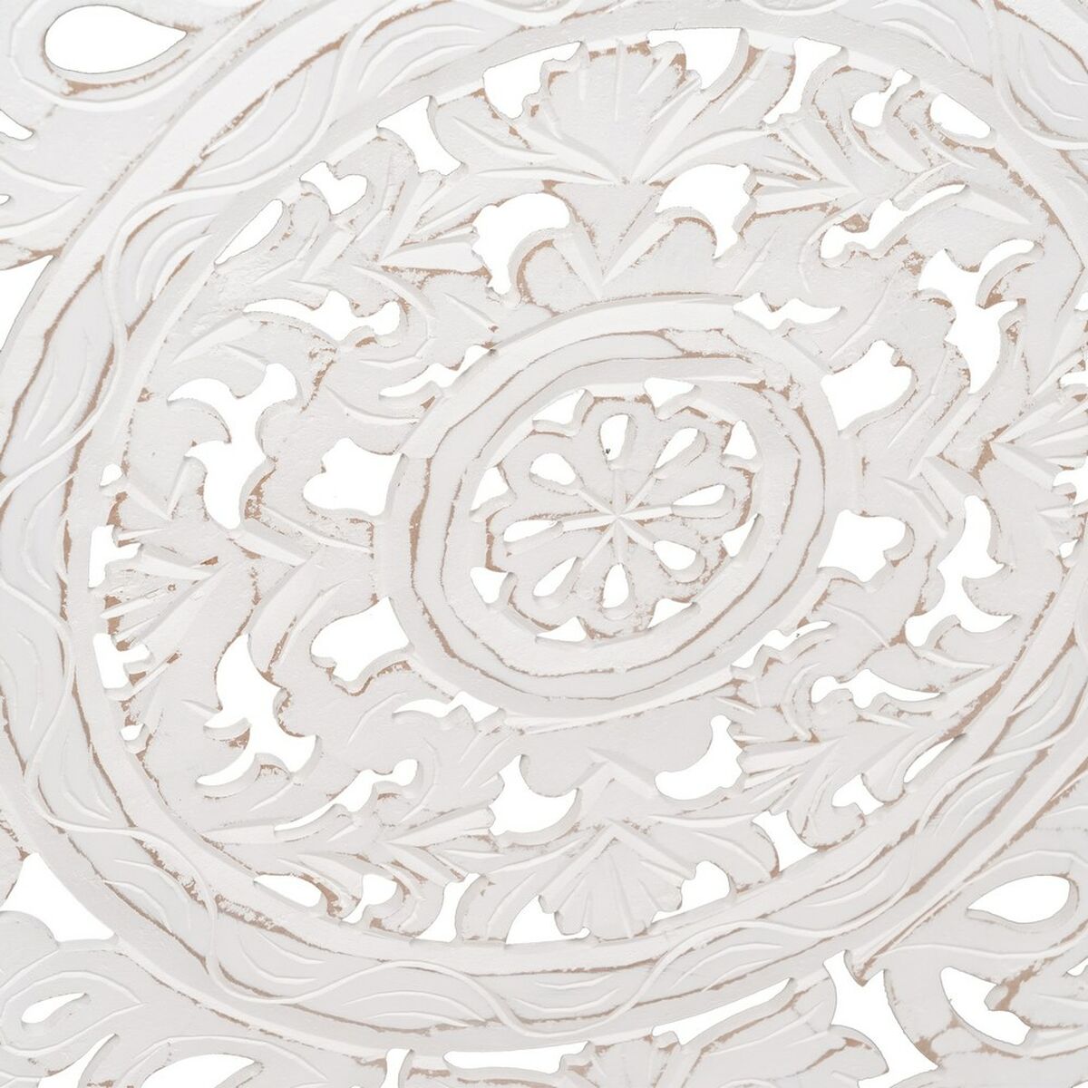 Изголовье кровати 180 x 123 cm Деревянный Белый DMF-6