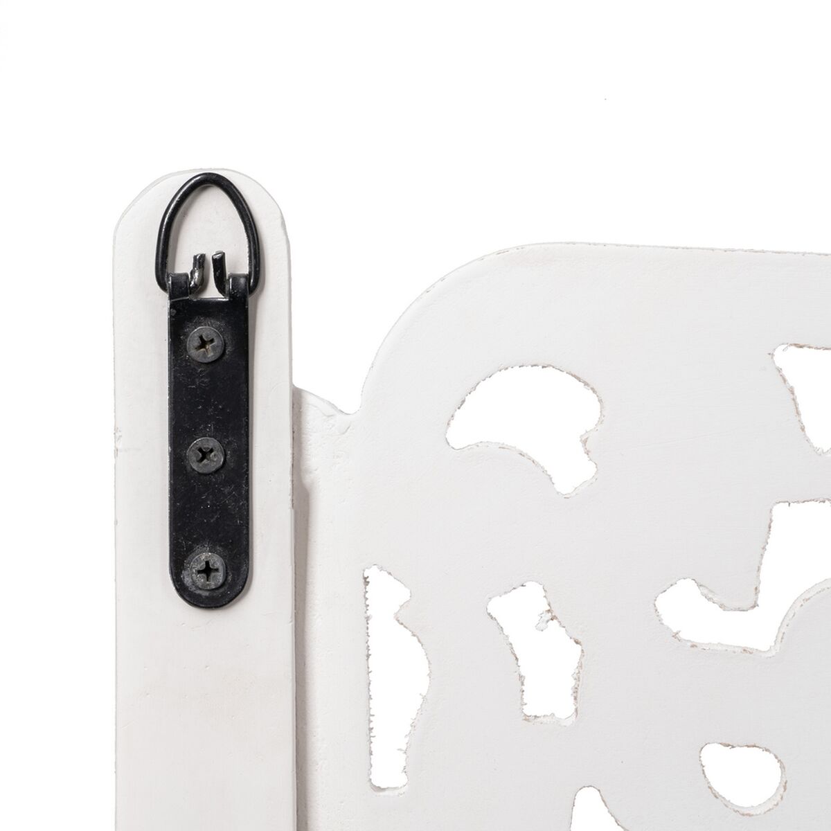 Изголовье кровати 180 x 123 cm Деревянный Белый DMF-8