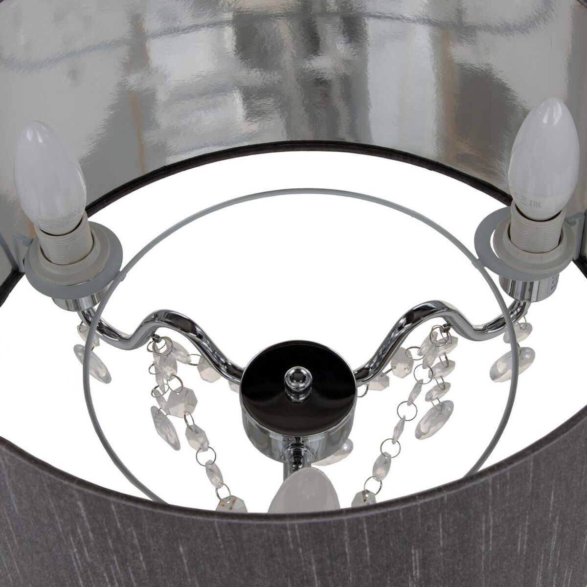 Настольная лампа Серый Акрил лён Металл Железо 40 W 220 V 240 V 220 -240 V 36 x 36 x 60 cm-4