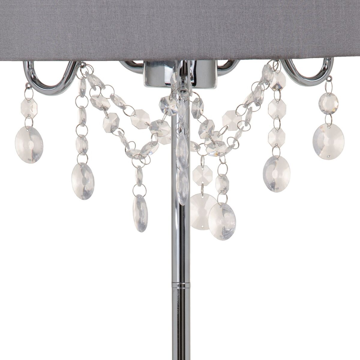 Настольная лампа Серый Акрил лён Металл Железо 40 W 220 V 240 V 220 -240 V 36 x 36 x 60 cm-6