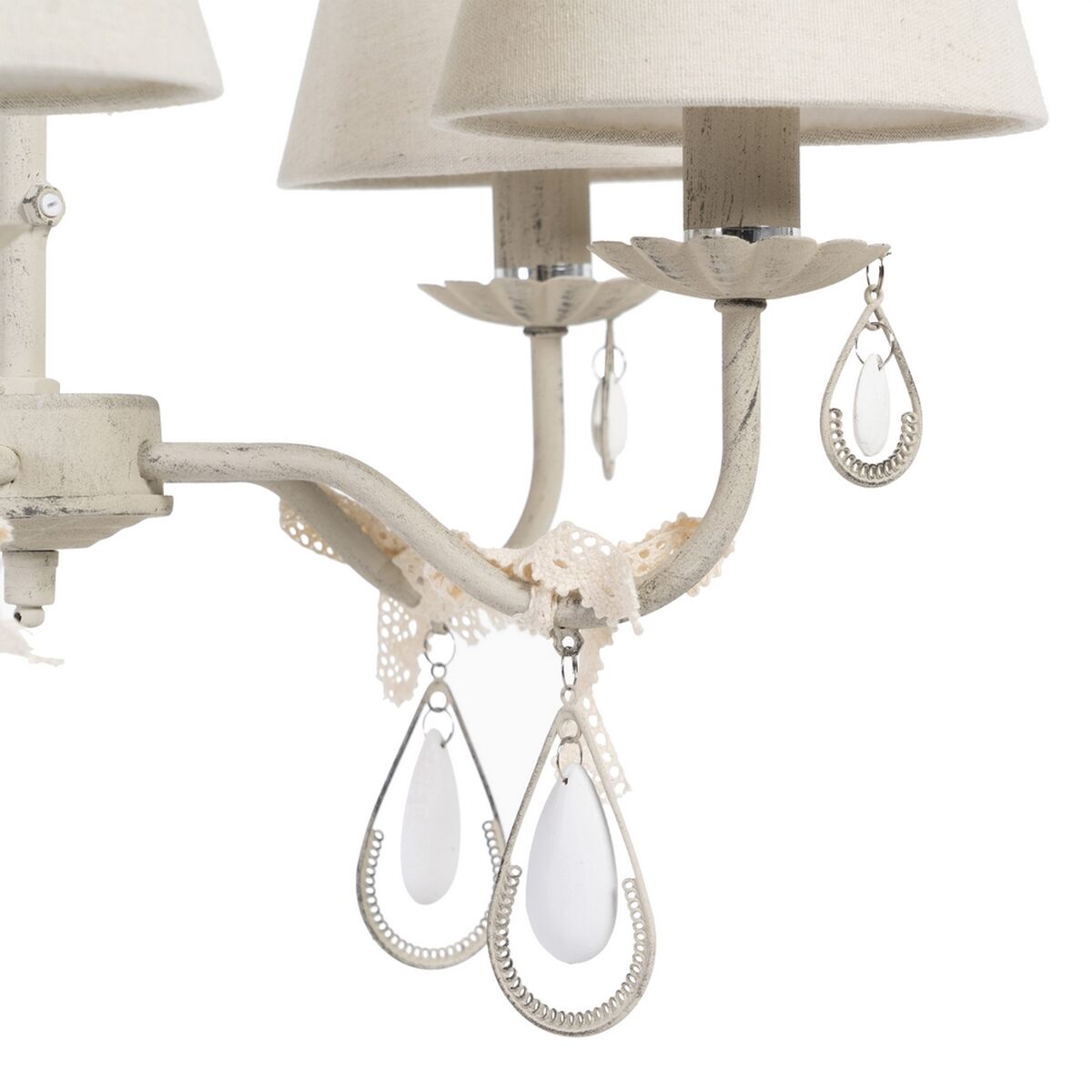 Потолочный светильник 51 x 50 x 96 cm Металл Бежевый Ø 15 cm Классический-4