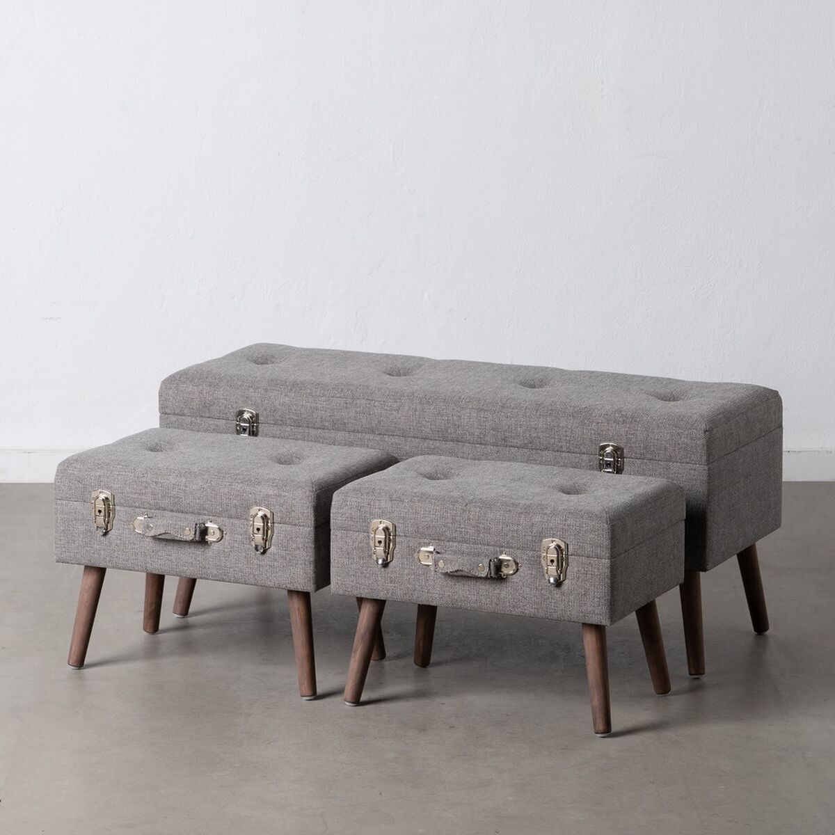 Baule Tessuto sintetico in legno