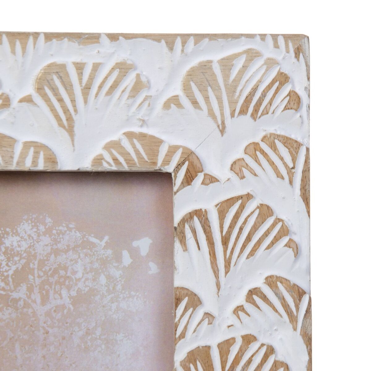 Фоторамка 18,5 x 2 x 23,5 cm Деревянный Белый-2