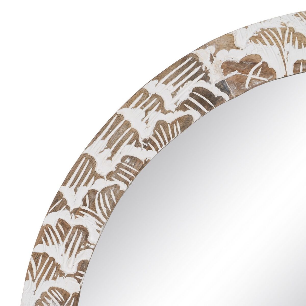 Настенное зеркало 61 x 2 x 152 cm Деревянный Белый-5