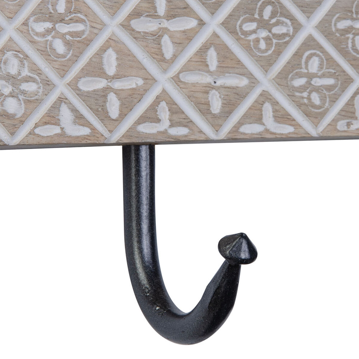 Настенная вешалка 45,5 x 7 x 15 cm Металл Деревянный-4