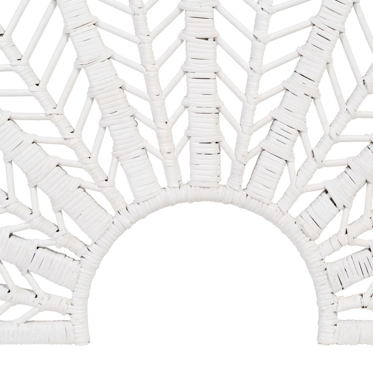 Изголовье кровати 160 x 3 x 87 cm Белый ротанг-2