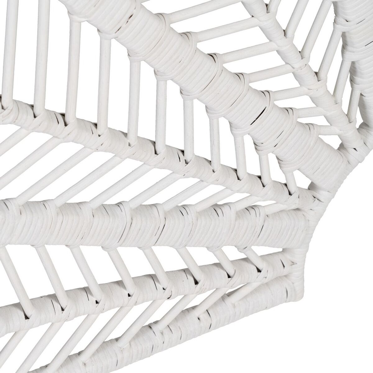 Изголовье кровати 160 x 3 x 87 cm Белый ротанг-3