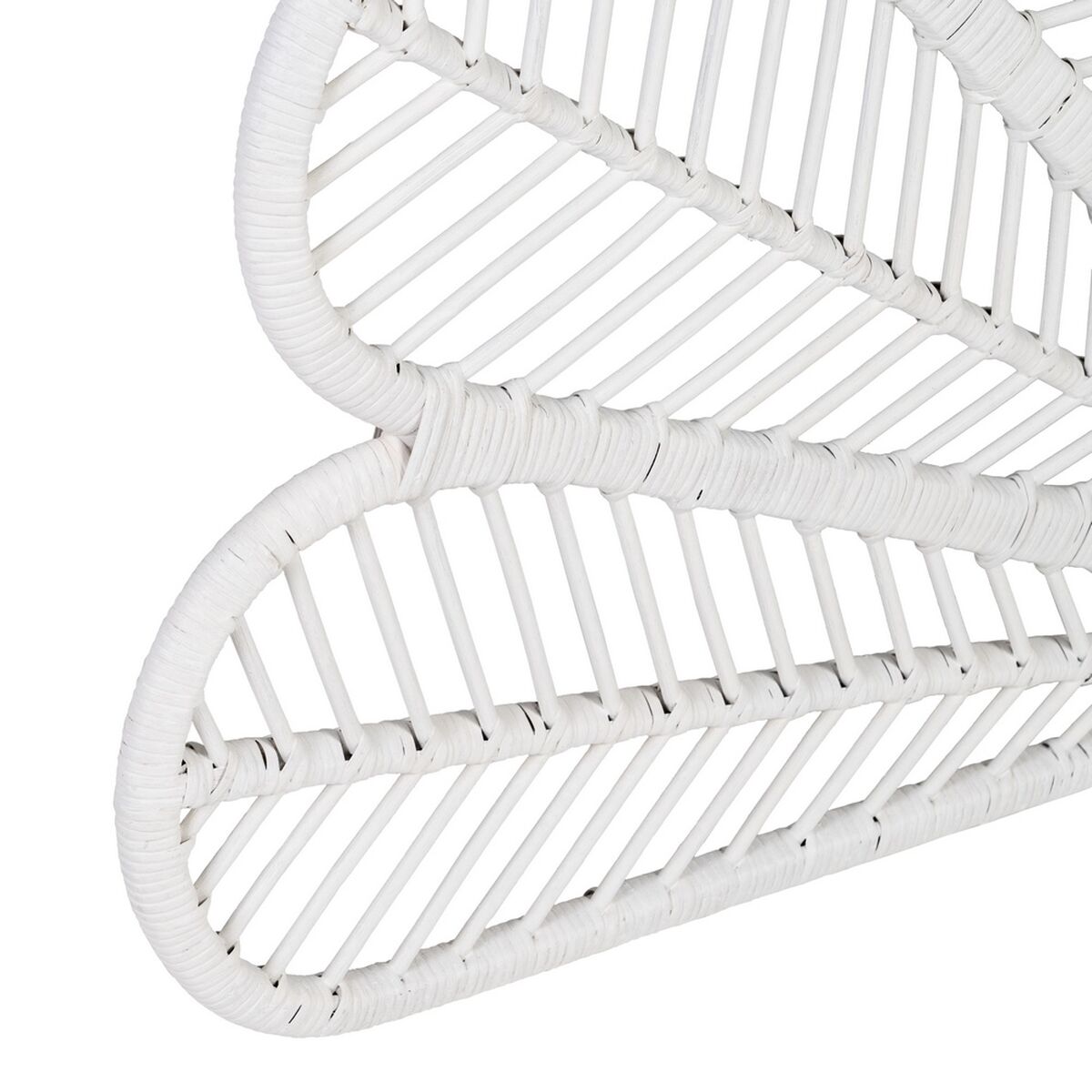 Изголовье кровати 160 x 3 x 87 cm Белый ротанг-5