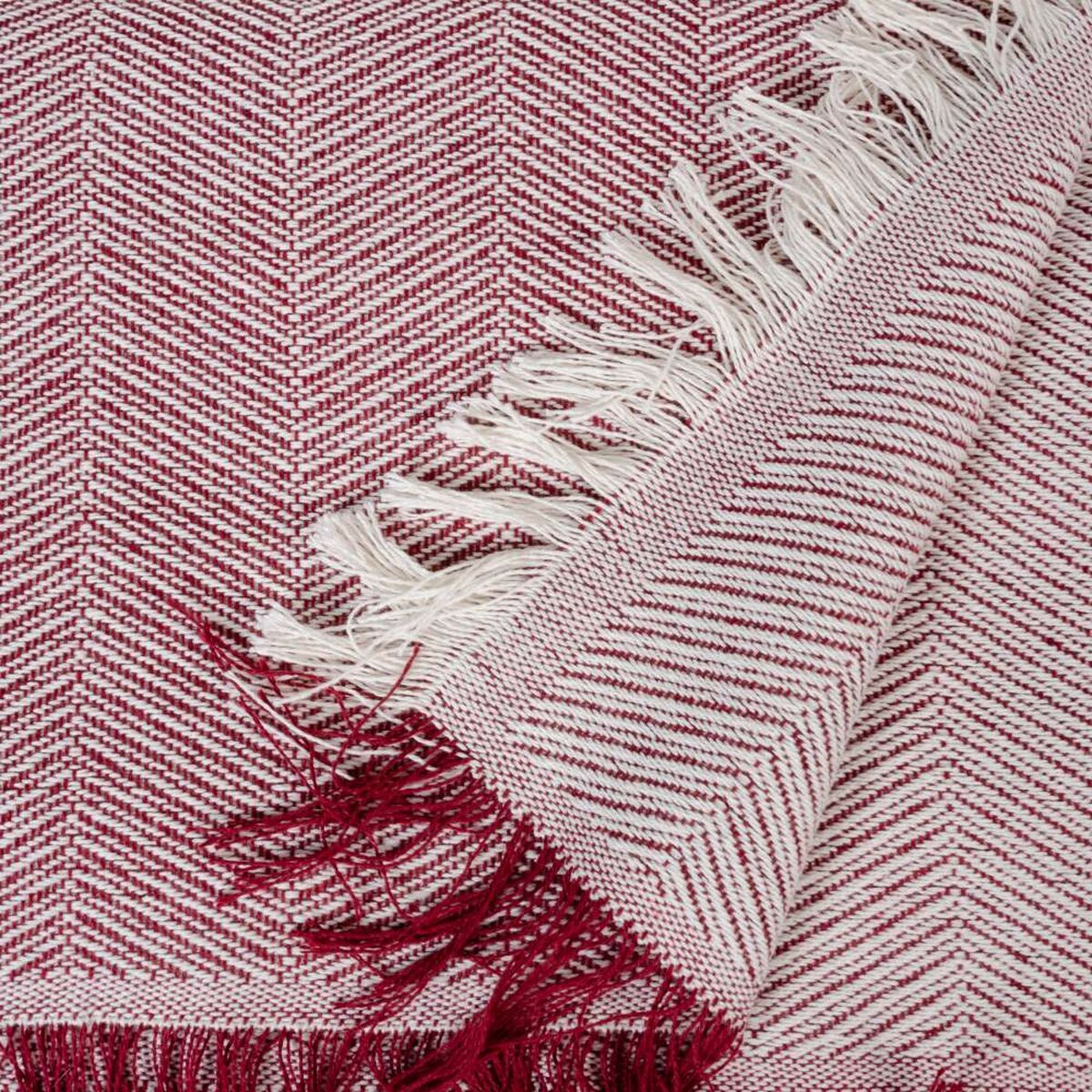 Постельное покрывало Бежевый Тёмно Бордовый 180 x 260 cm-5