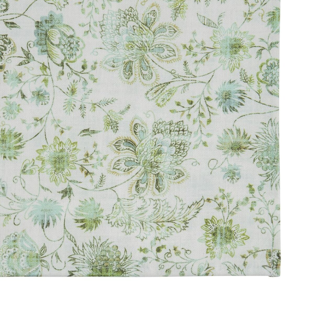Скатерть 140 x 140 cm полиэстер Зеленый 100 % хлопок-2