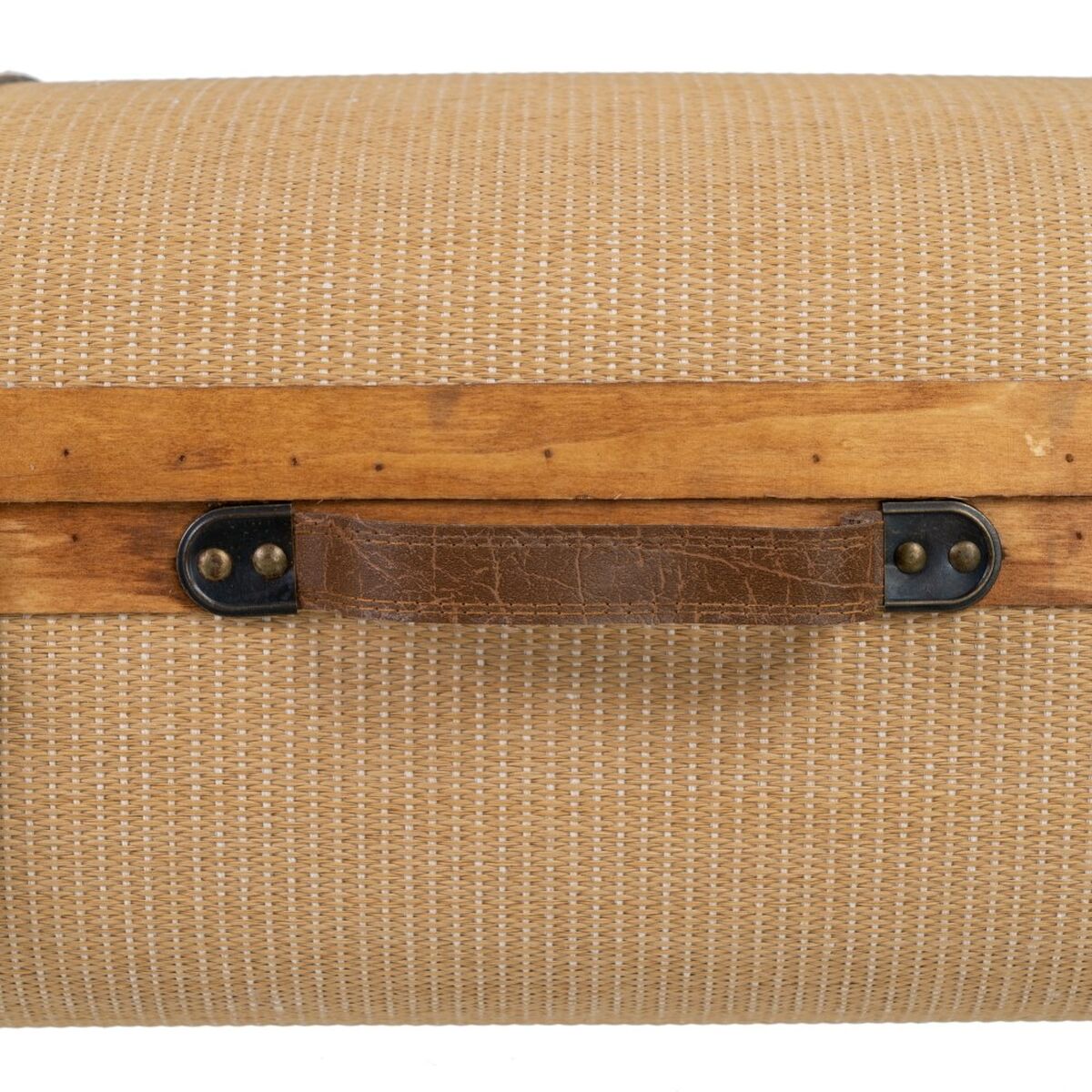 Chest Set 80 x 41.5 x 25 cm Synthetic Fabric Wooden (2 Items)-4