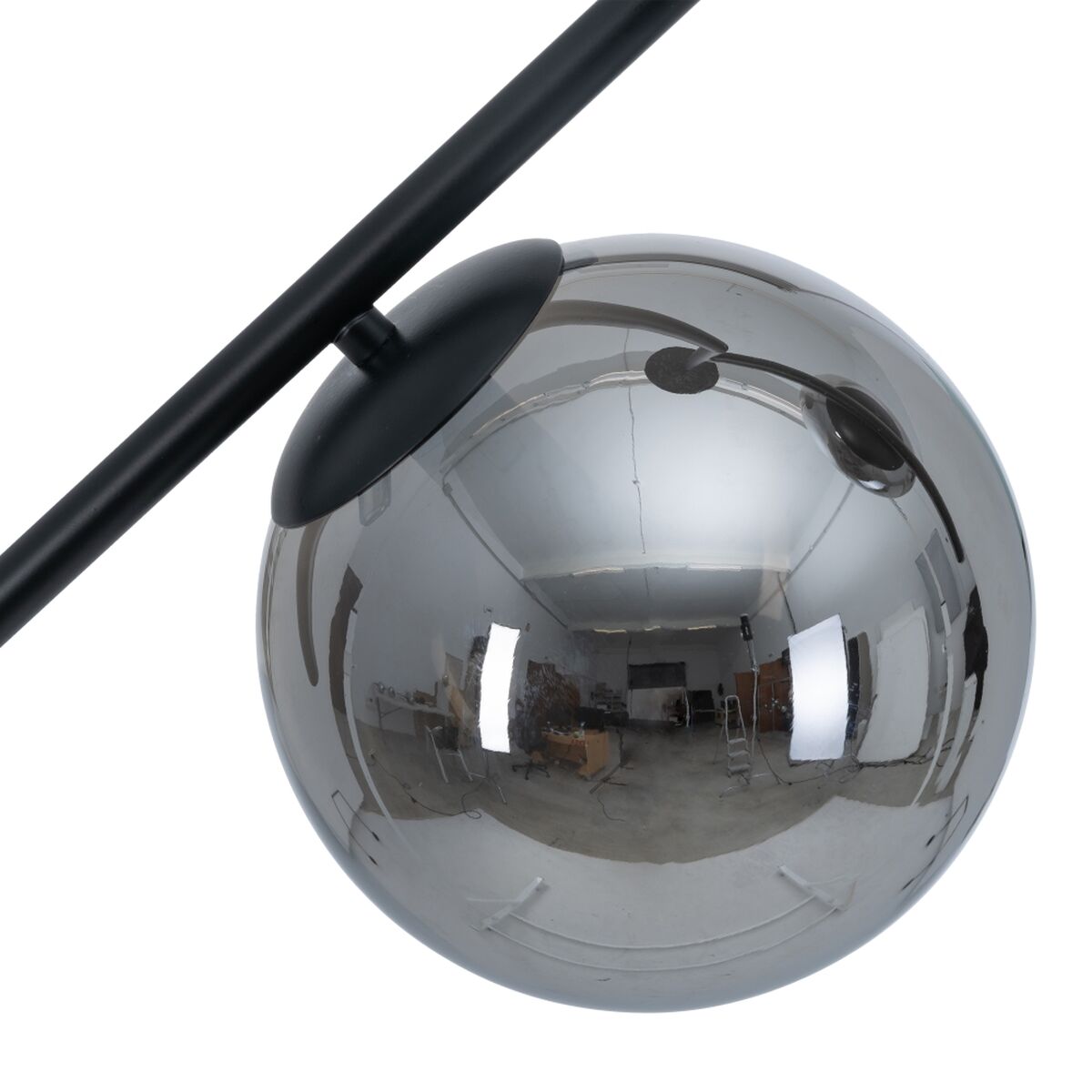 Потолочный светильник 50 x 15 x 54 cm Стеклянный Чёрный Металл-3