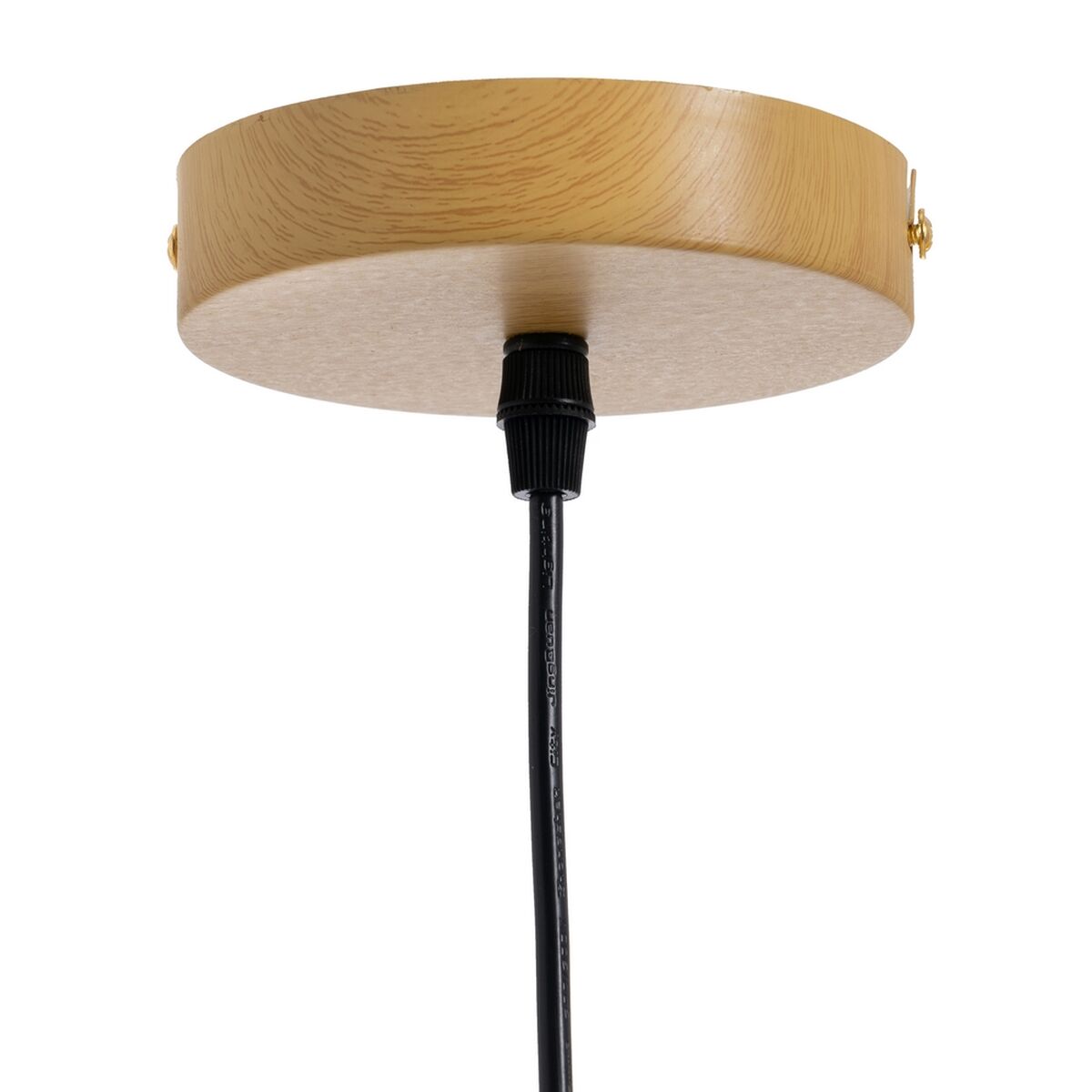 Потолочный светильник Стеклянный Натуральный Металл Белый 14 x 14 x 32 cm-2