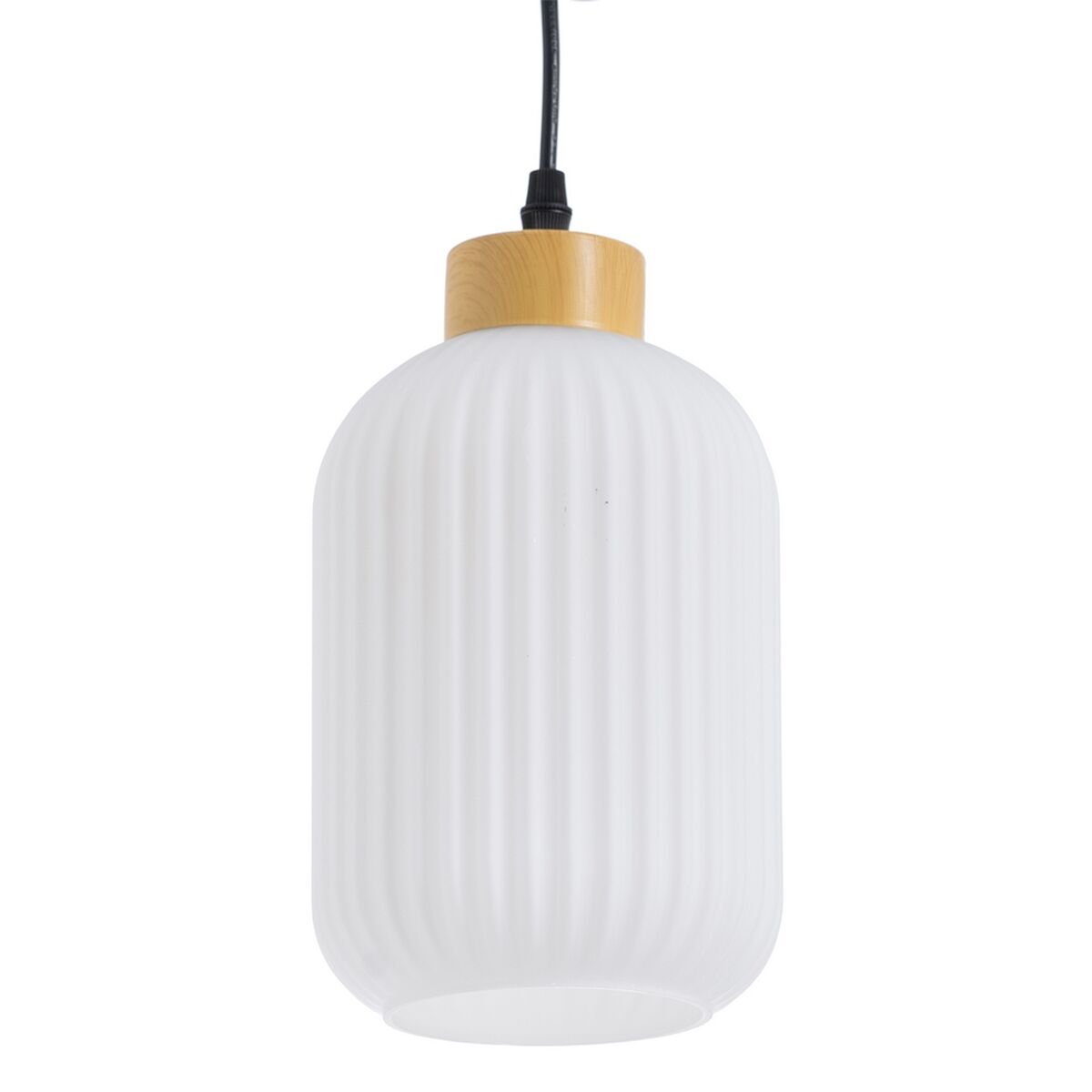 Потолочный светильник Стеклянный Натуральный Металл Белый 14 x 14 x 32 cm-6