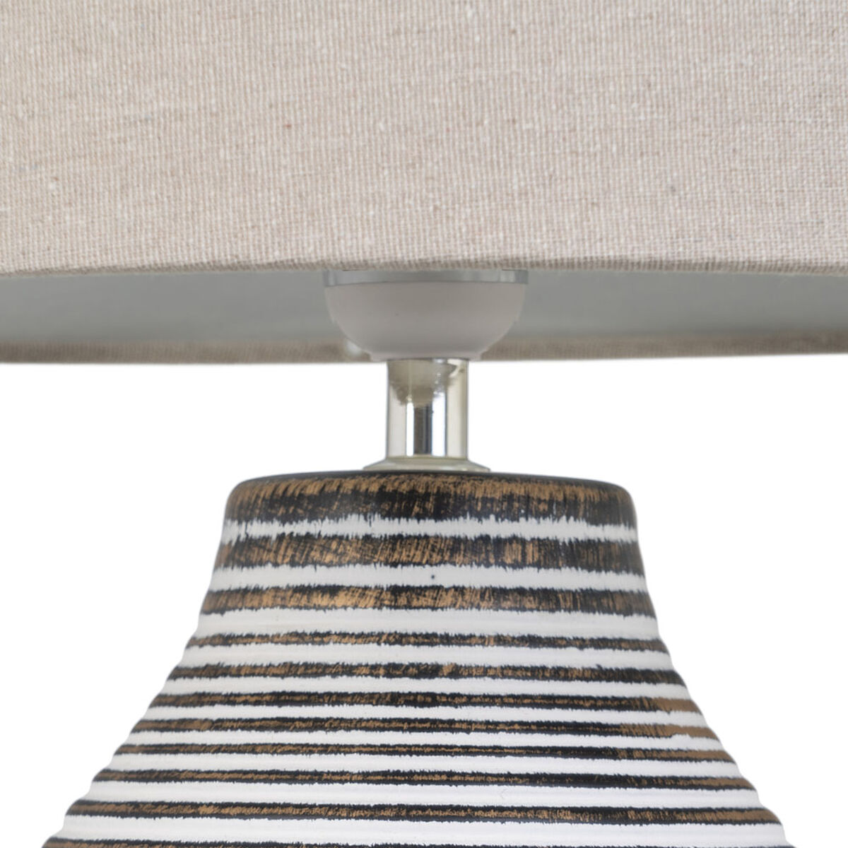 Настольная лампа 32 x 32 x 54 cm Керамика Натуральный Белый-3