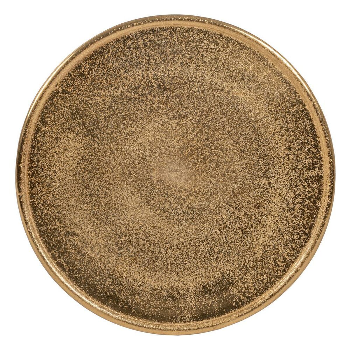 Вспомогательный стол Чёрный Позолоченный Металл Алюминий 39 x 39 x 48 cm-2