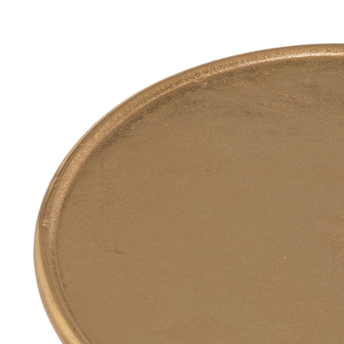 Вспомогательный стол Чёрный Позолоченный Металл Алюминий 39 x 39 x 48 cm-5