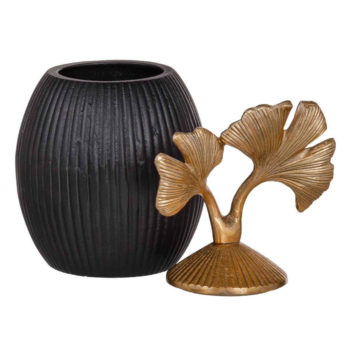 Универсальная коробка Чёрный Позолоченный Алюминий 15 x 15 x 29 cm-2