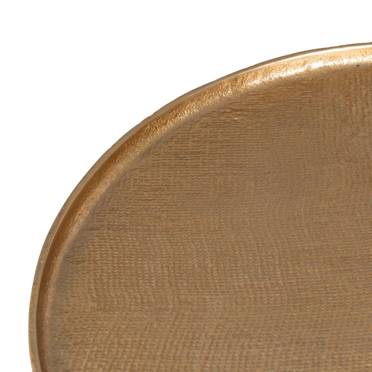 Вспомогательный стол 59 x 59 x 46 cm Чёрный Позолоченный Алюминий-4