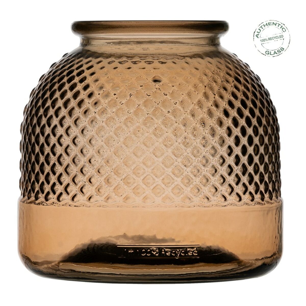 Кувшин переработанное стекло 24 x 24 x 24 cm Карамель-2