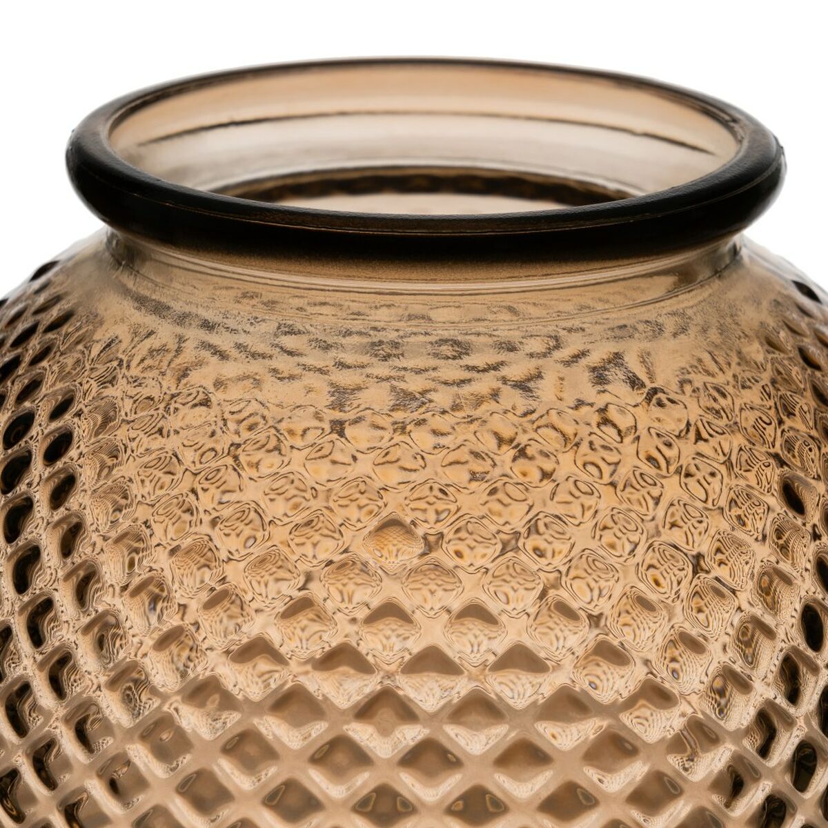 Кувшин переработанное стекло 24 x 24 x 24 cm Карамель-4