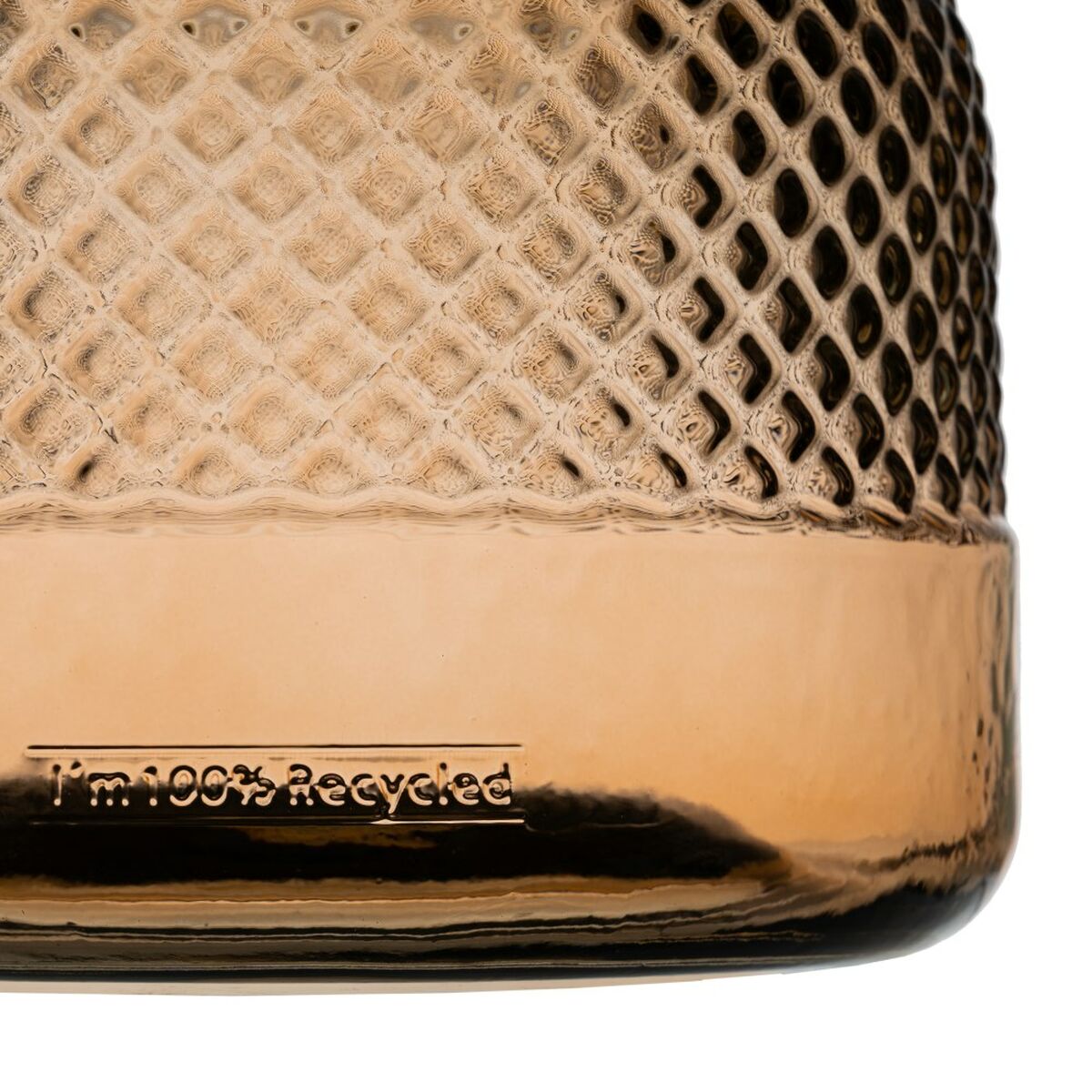 Кувшин переработанное стекло 24 x 24 x 24 cm Карамель-5