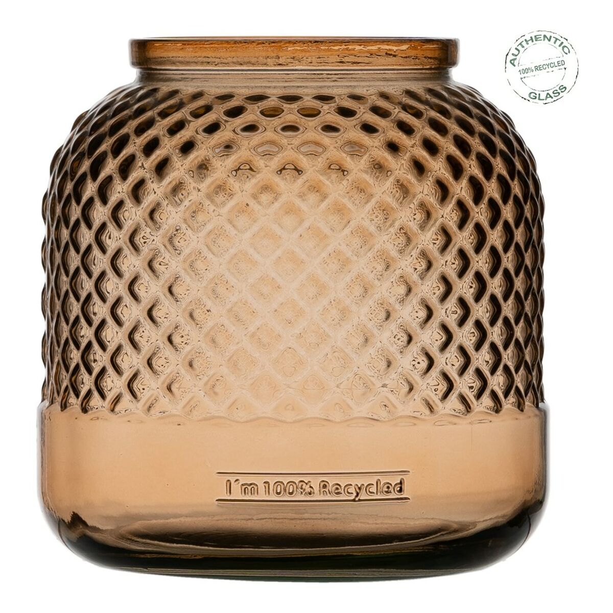 Кувшин переработанное стекло Карамель 19 x 19 x 19 cm-2