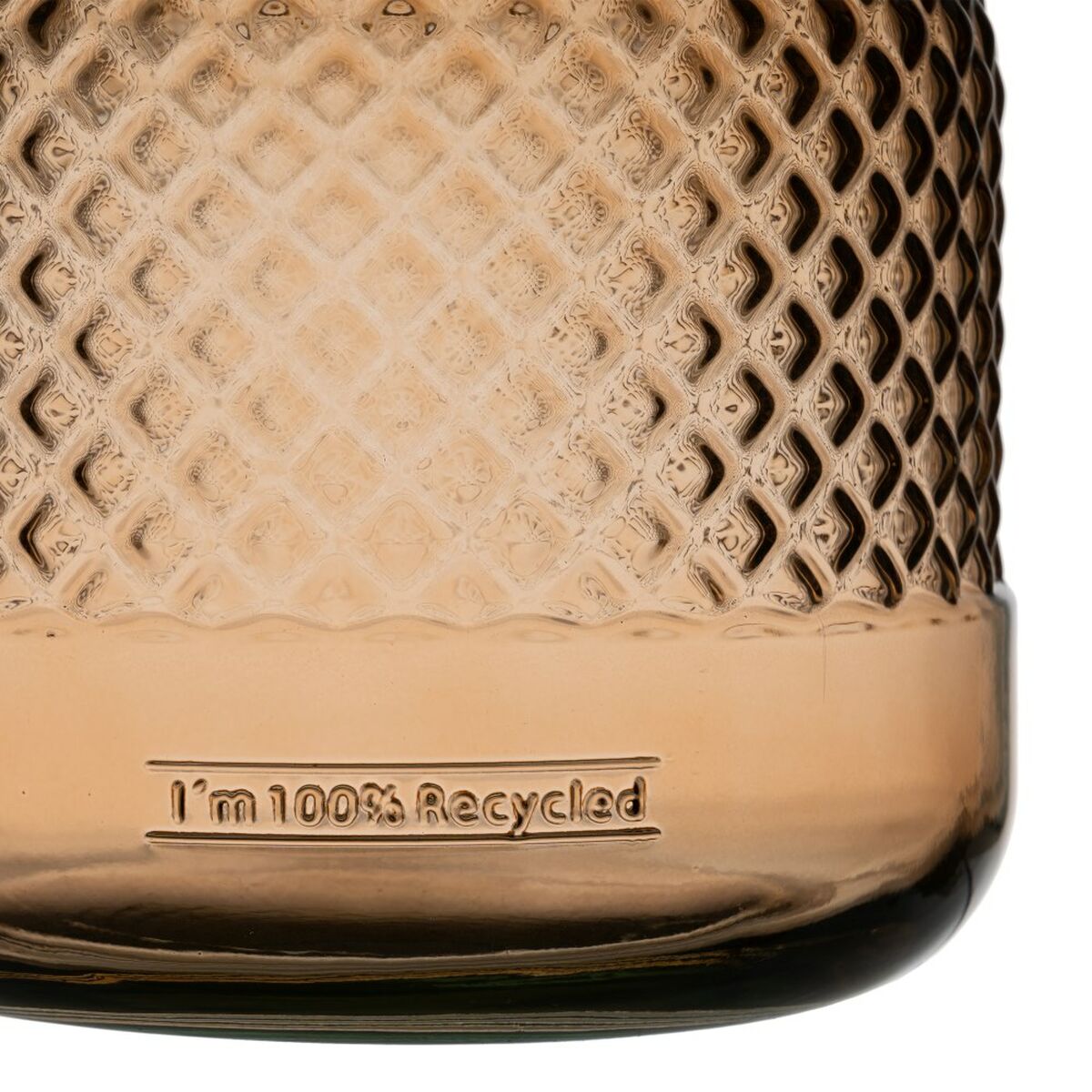 Кувшин переработанное стекло Карамель 19 x 19 x 19 cm-5