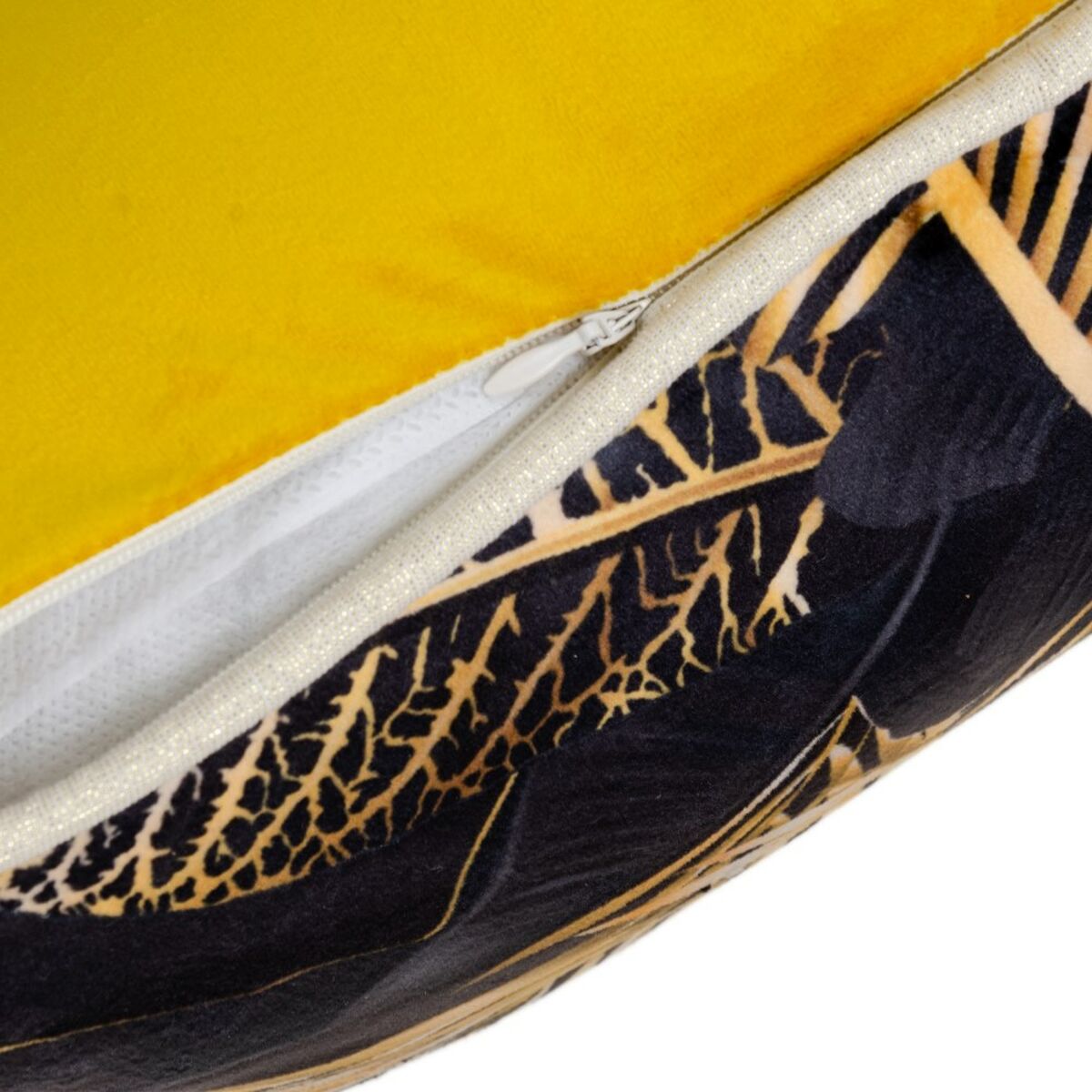 Kissen schwarz vergoldet Polyester 45 x 45 cm-2