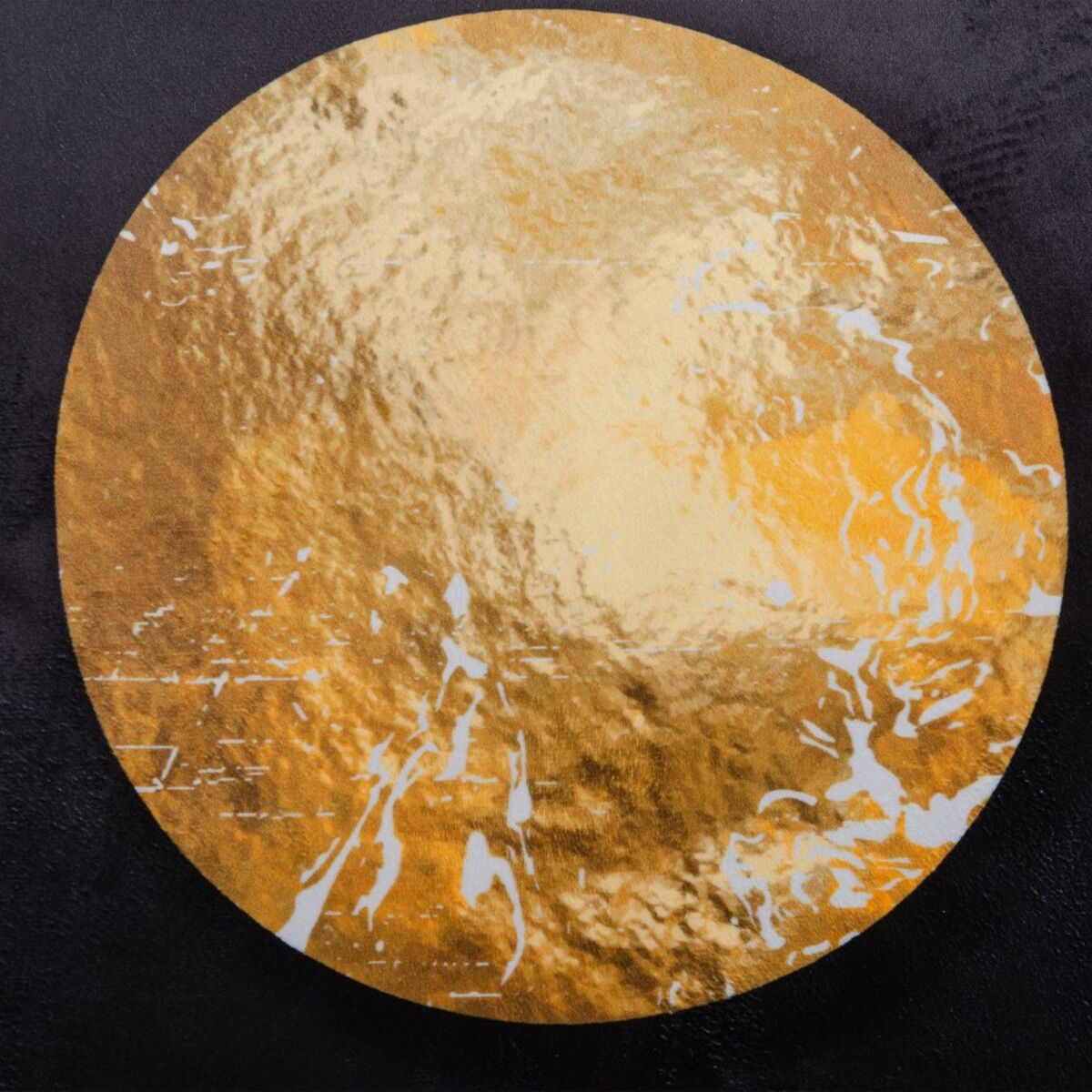 כרית זהב שחור מצופה פוליאסטר 45 x 45 ס 