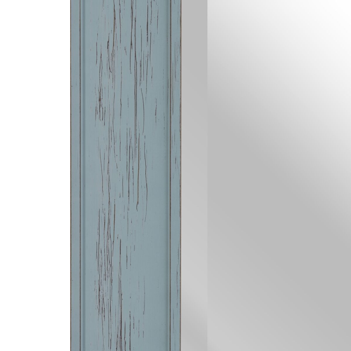 Настенное зеркало 56 x 2 x 126 cm Синий Деревянный-4